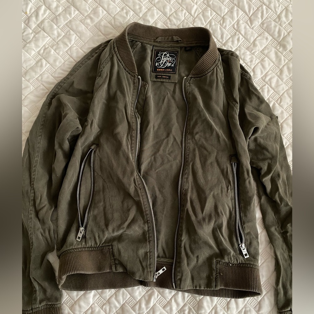 Green SuperDry Bomber Jacket